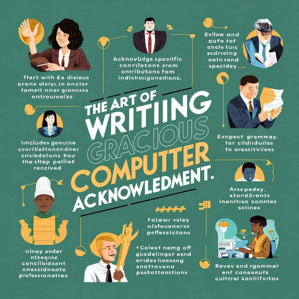 Some important tips for writing a computer acknowledgement