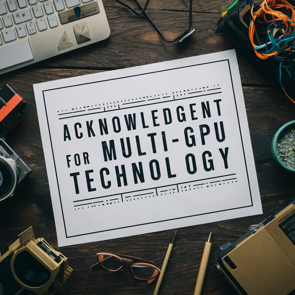 Acknowledgement for Multi-GPU Technology