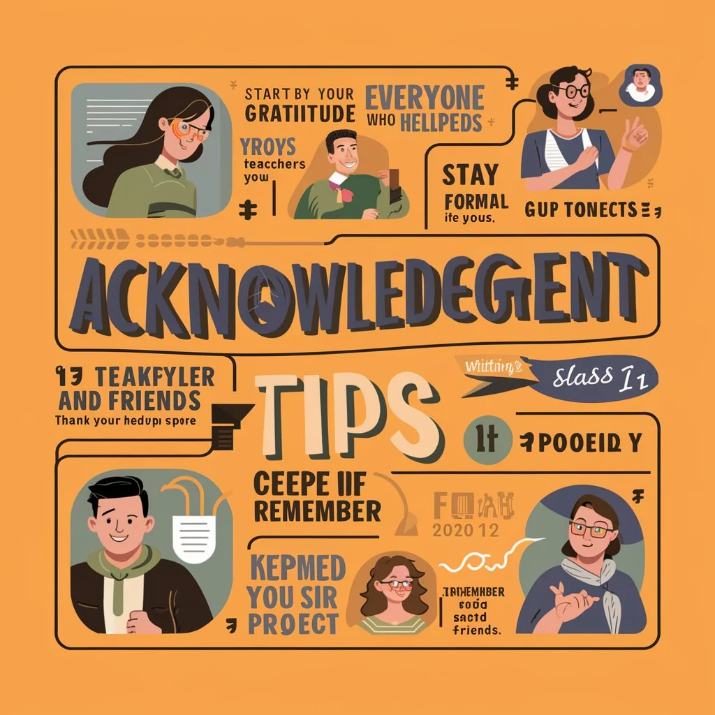 Acknowledgement Writing Tips for Classes 11 and 12