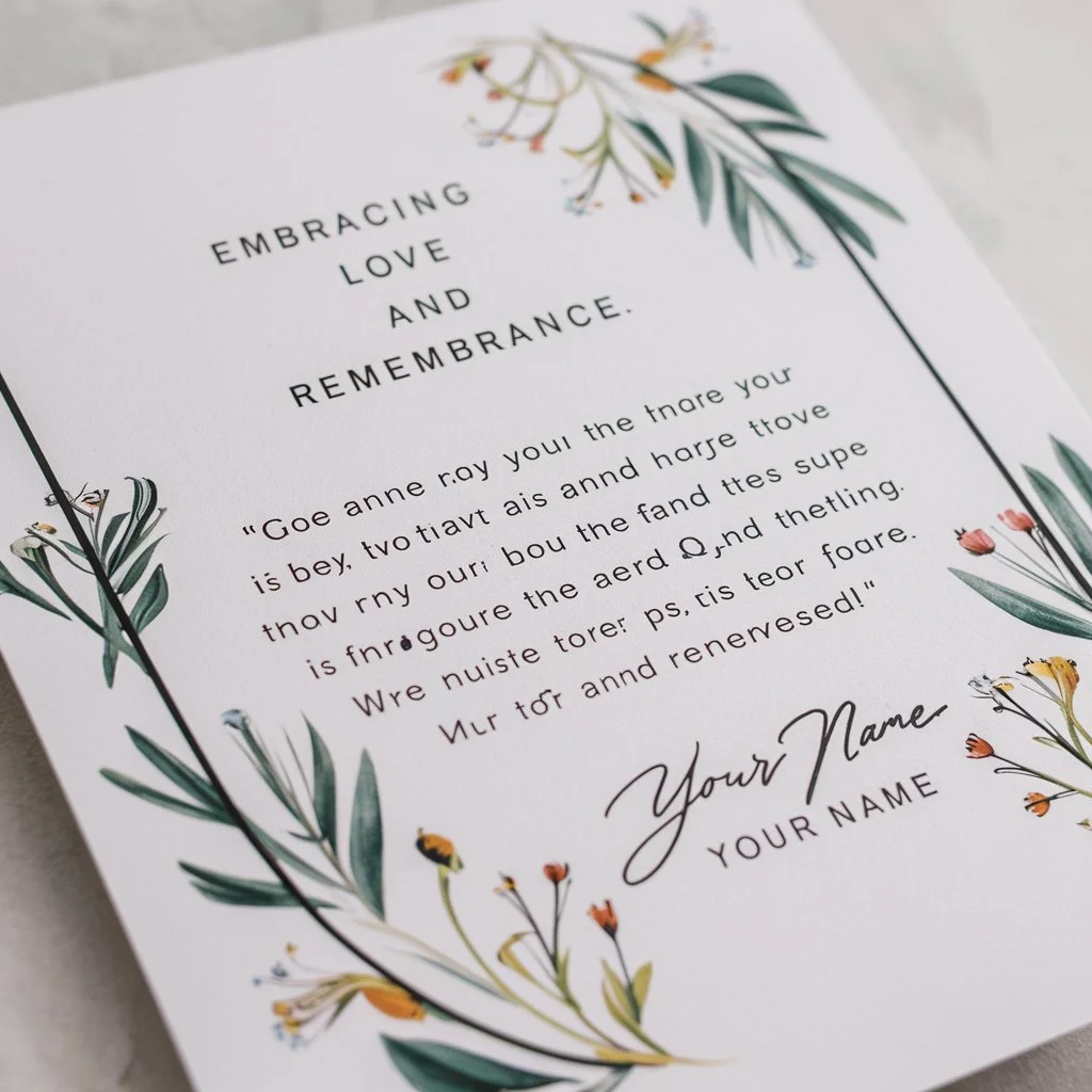 Embracing Love and Remembrance