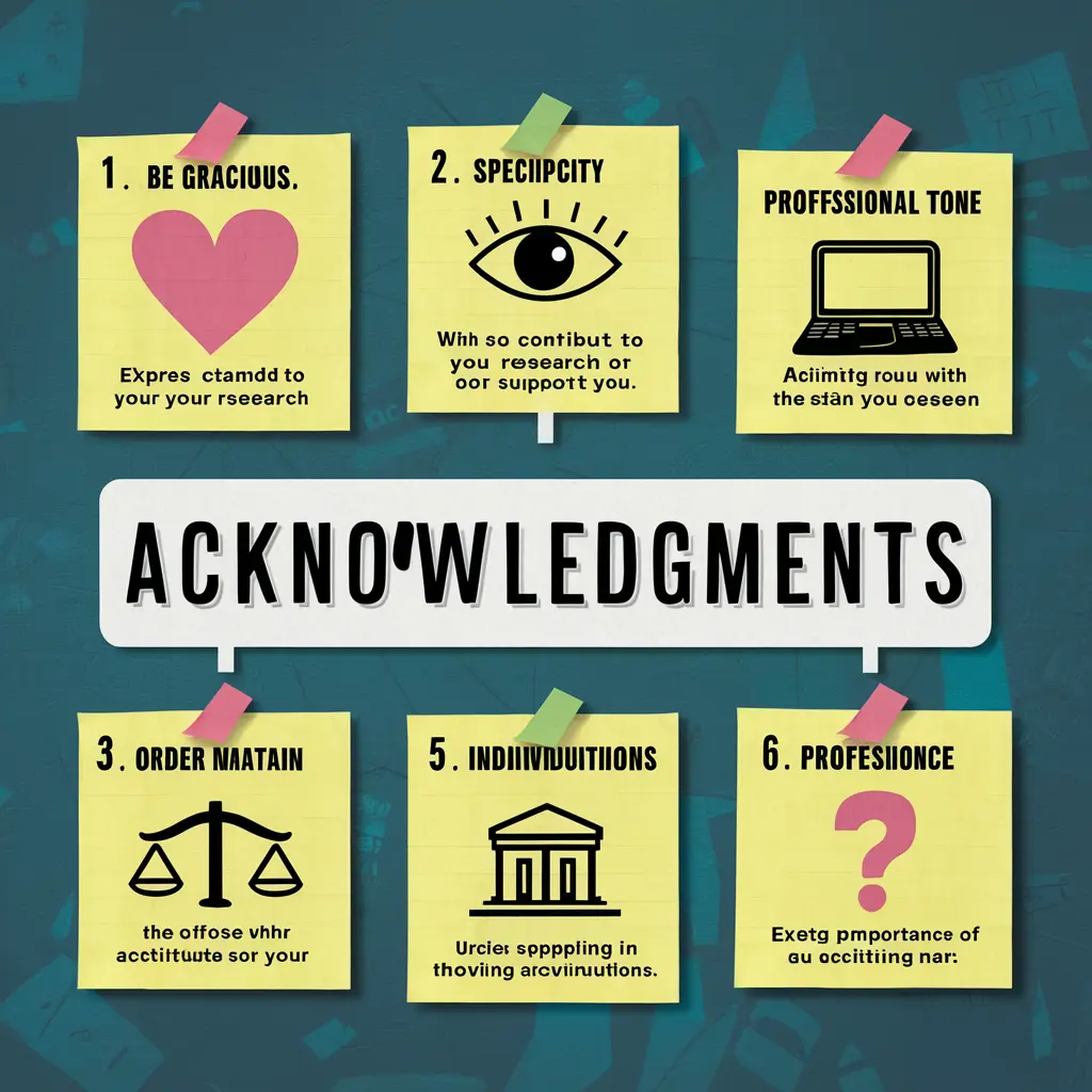 Some useful tips for writing an acknowledgement for  paper publication 