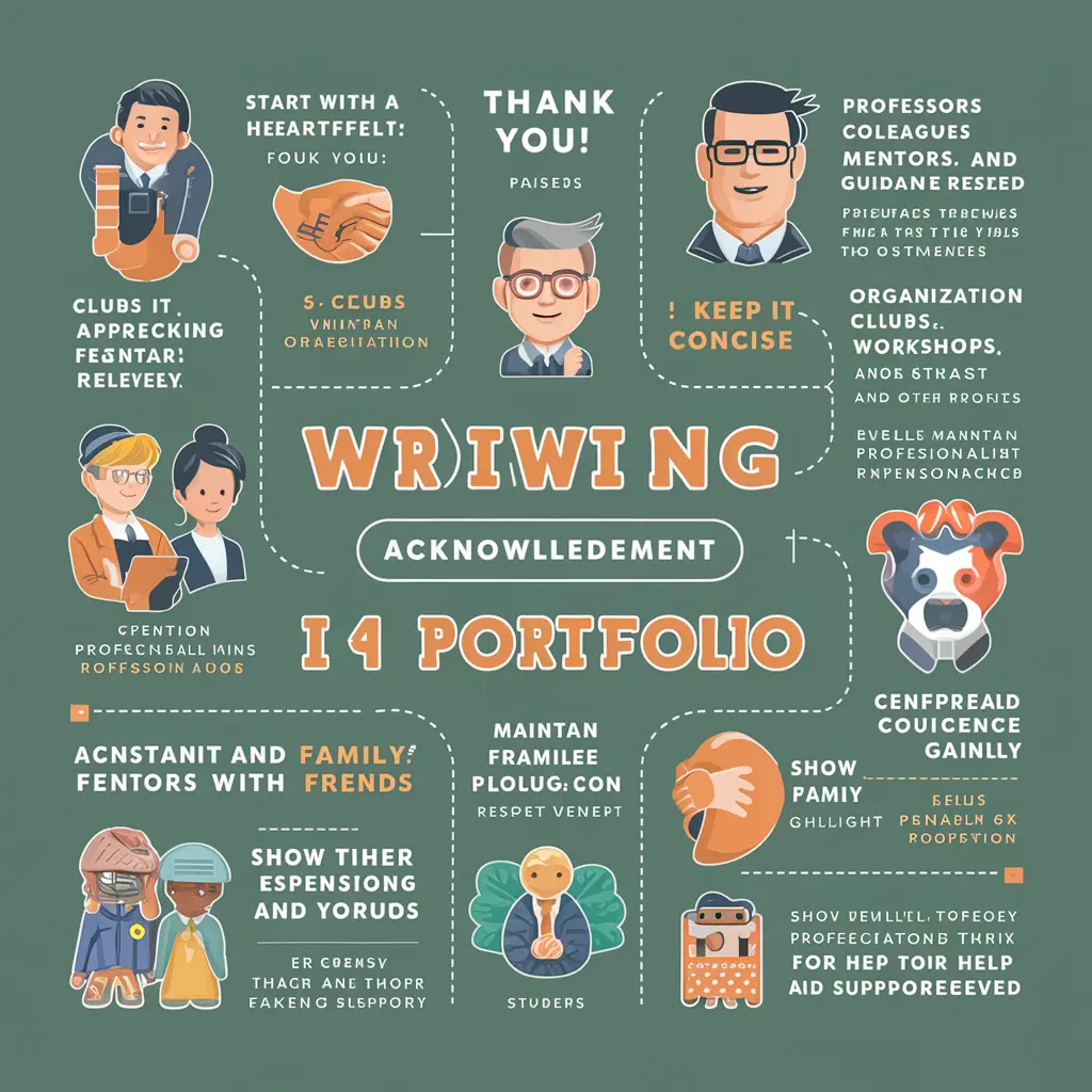 Tips for Writing Acknowledgement in a Portfolio: