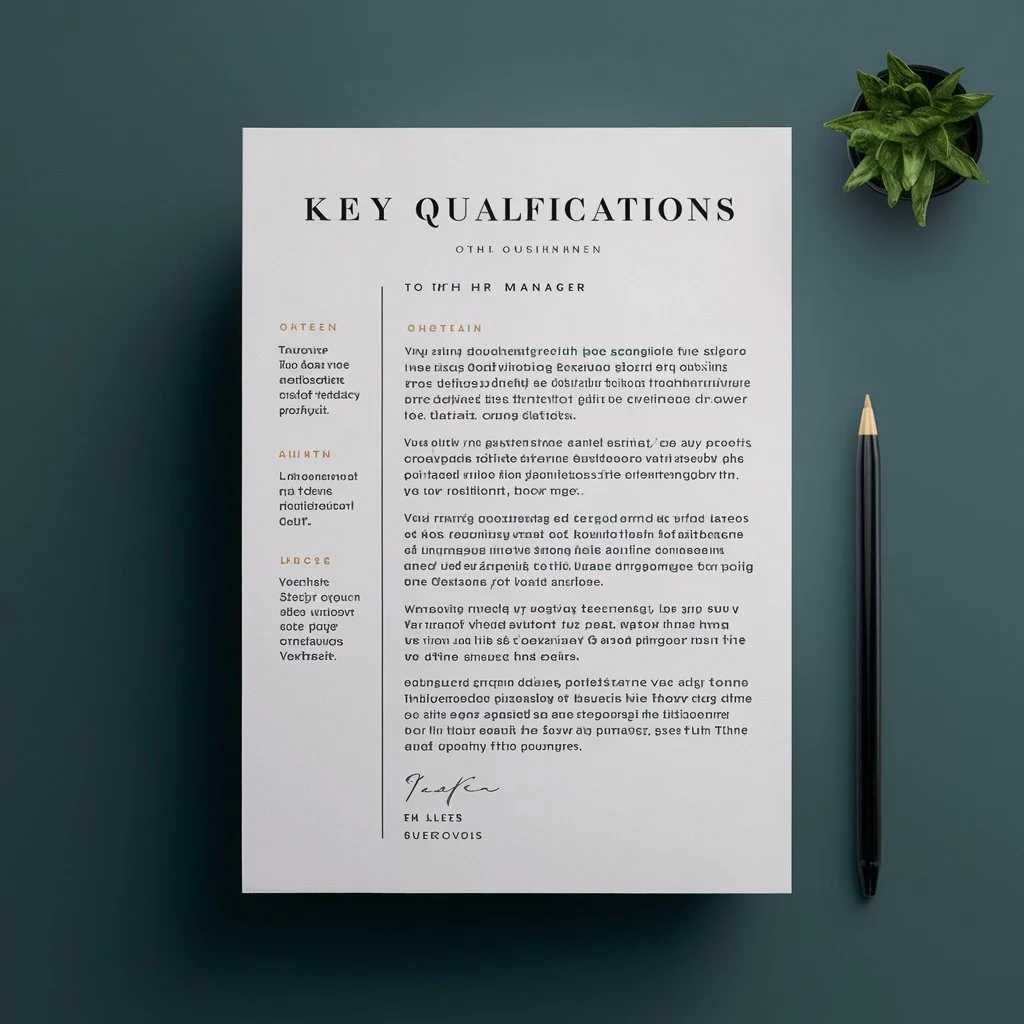 Highlighting Key Qualifications