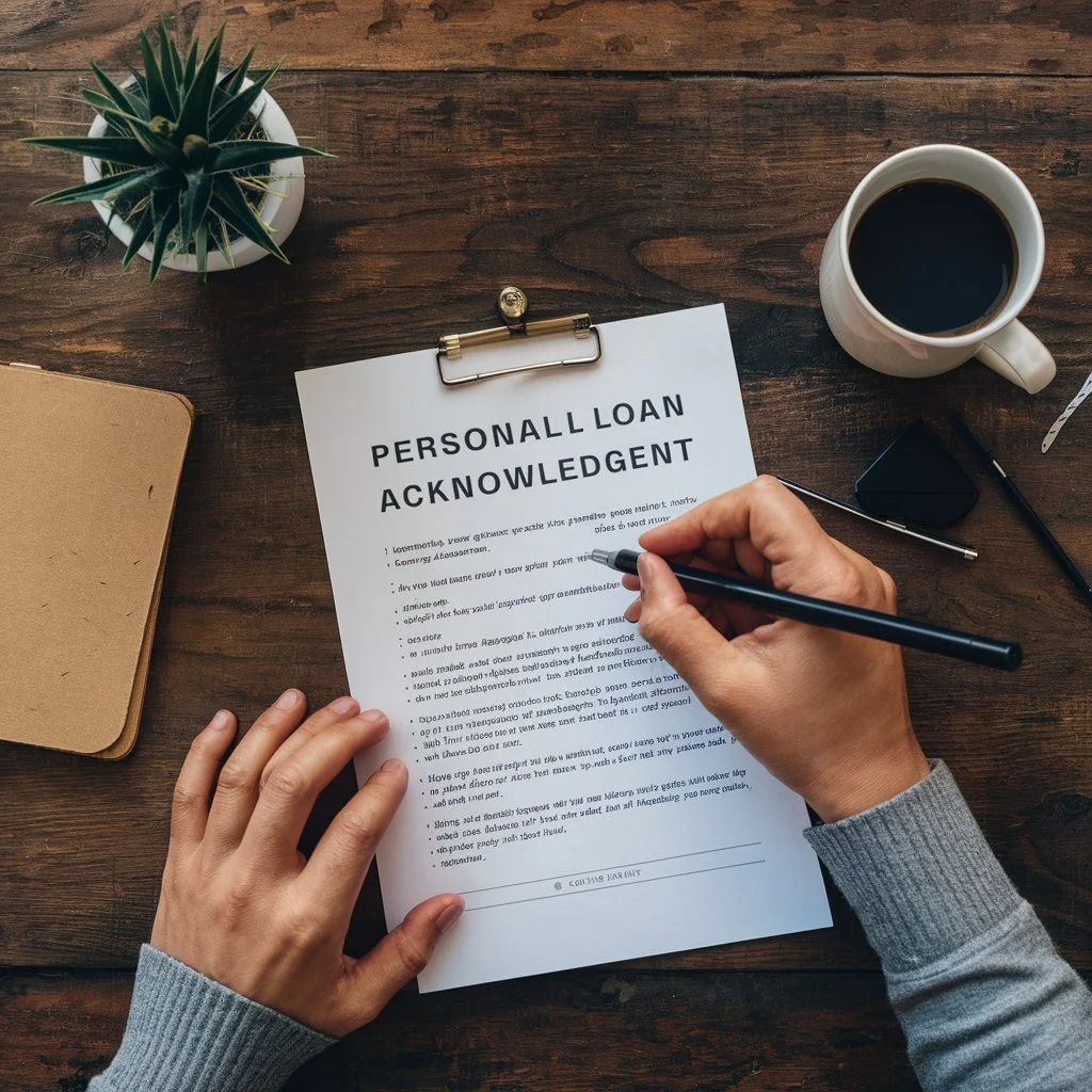 Personal Loan Acknowledgement