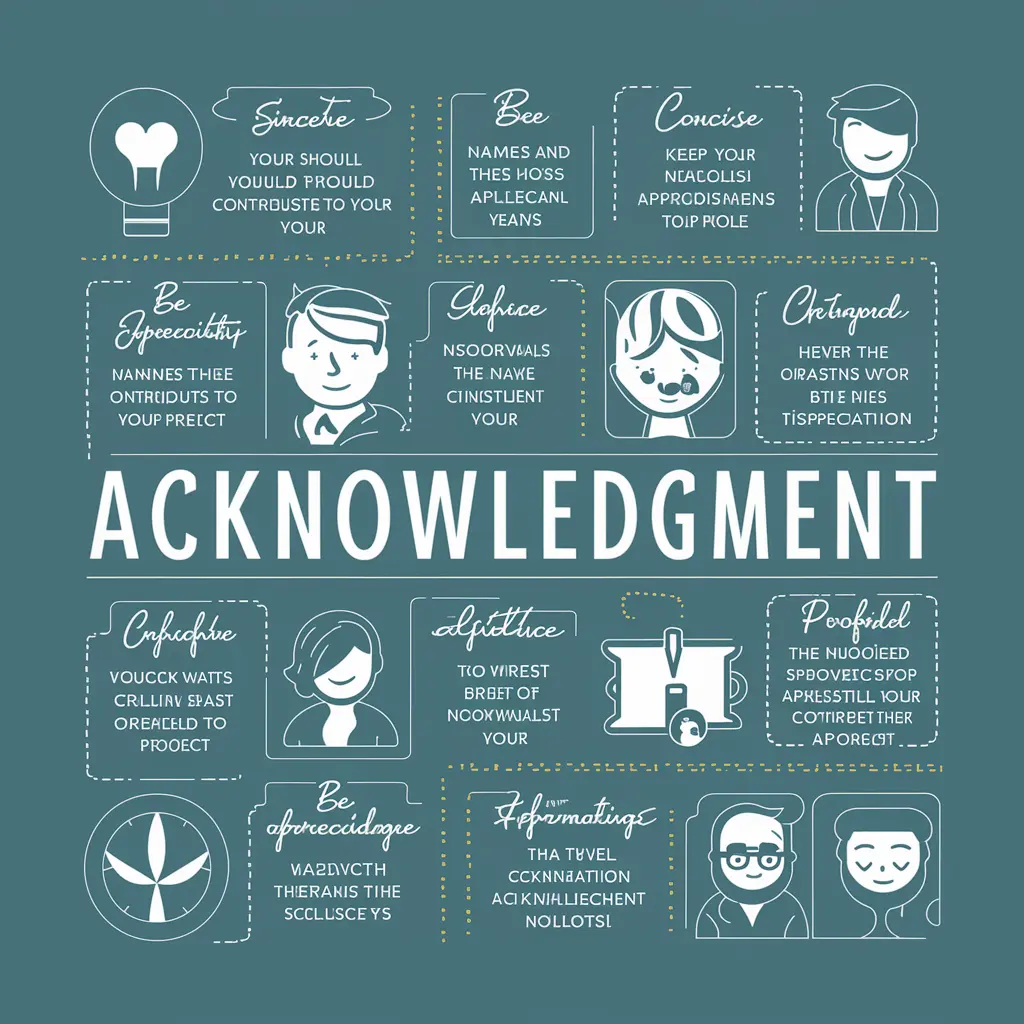 Tips for writing an acknowledgement 