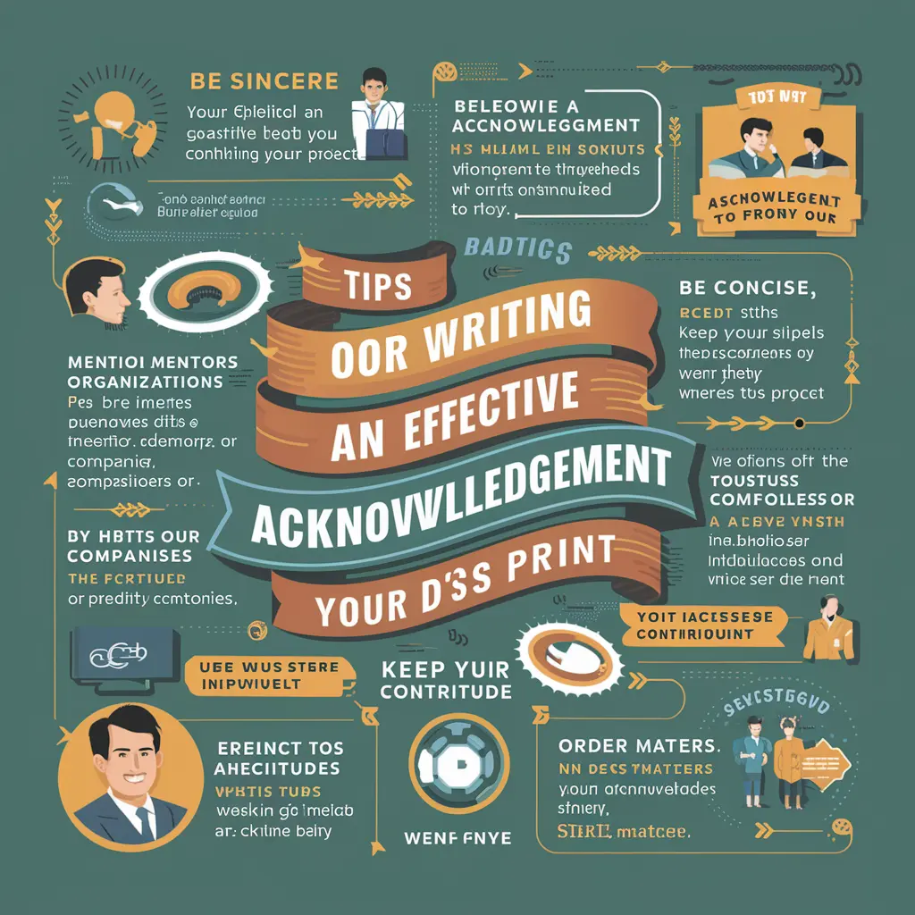 Tips for Writing an Effective Acknowledgement