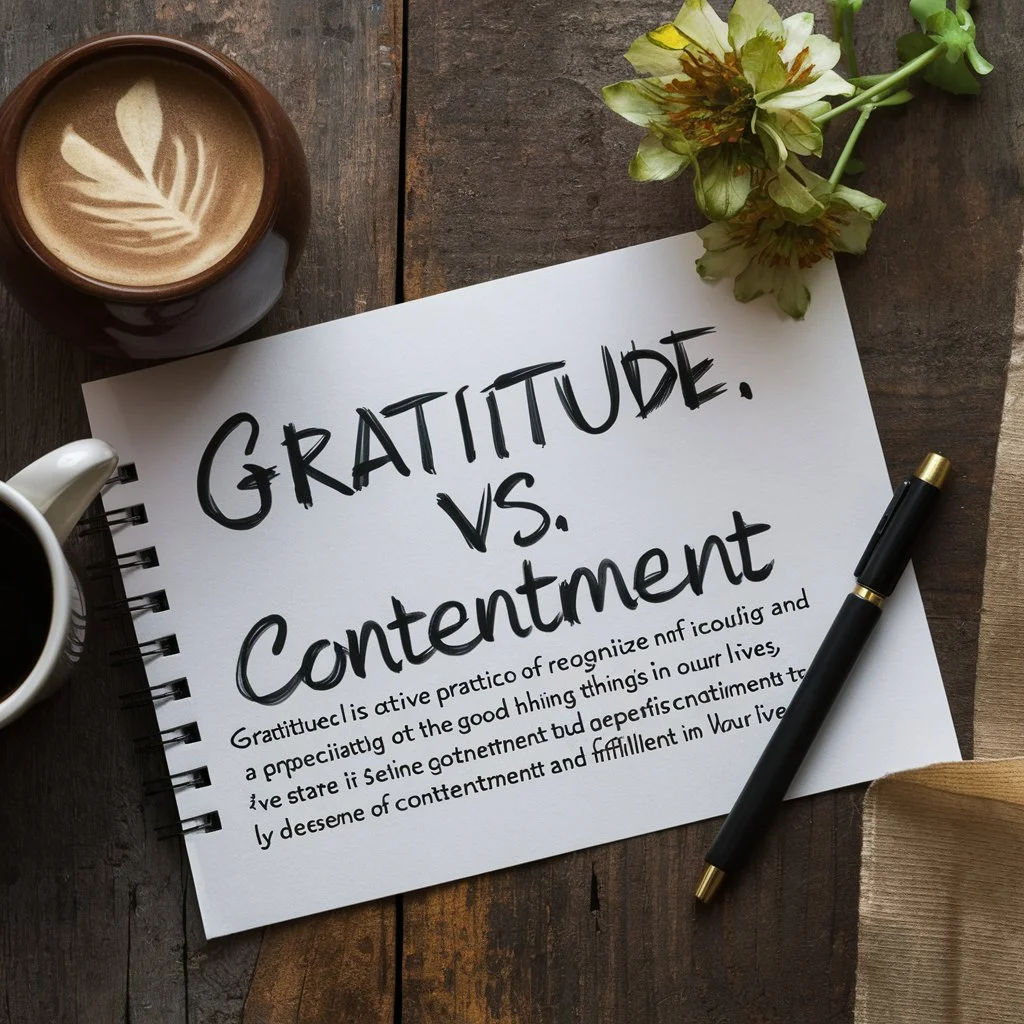 Gratitude vs. Contentment