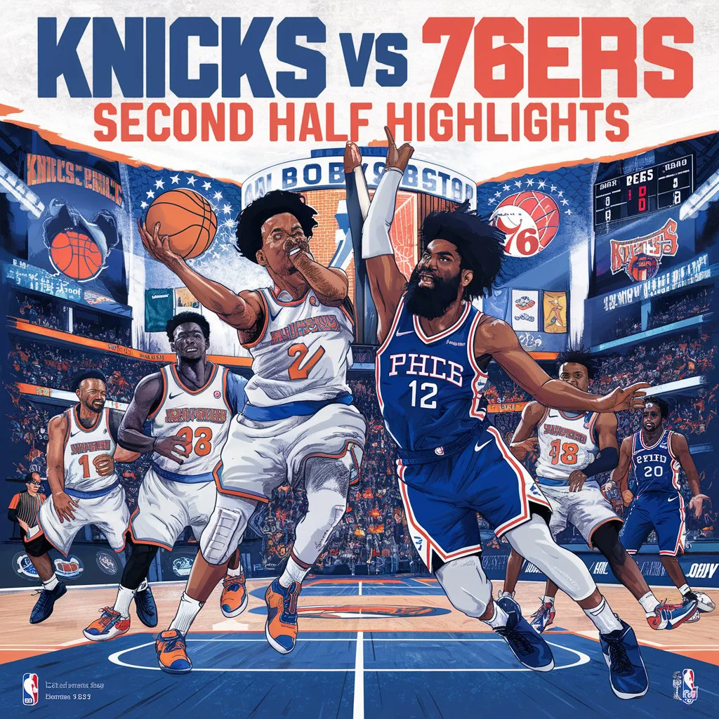 Knicks vs 76ers Second Half Highlights