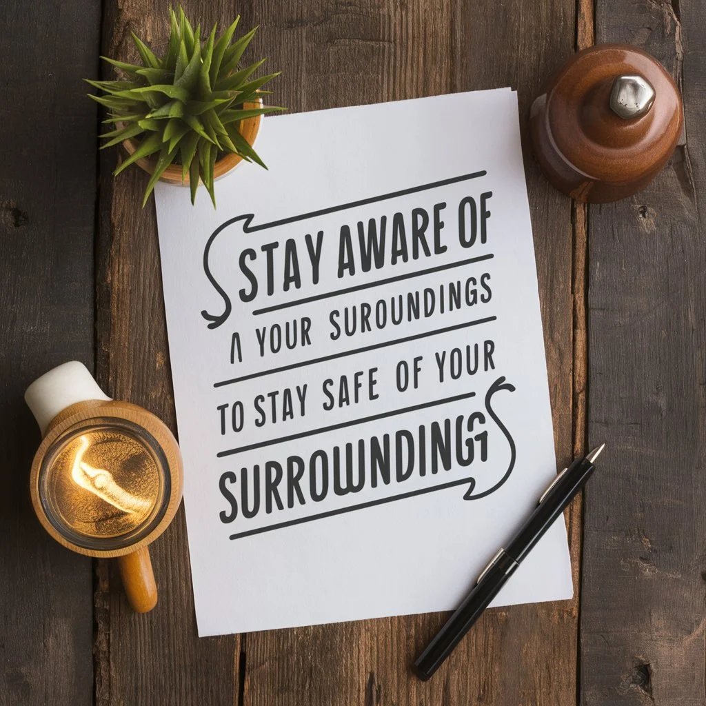 Stay Aware of Your Surroundings